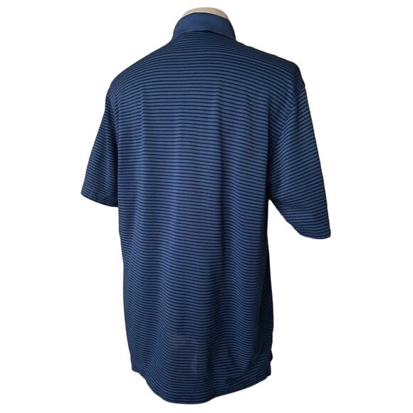 TOMMY BAHAMA 18 Golf Blue Striped Polo sz M - Picture 7 of 7